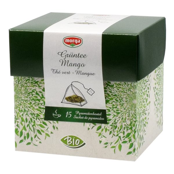 MORGA thé vert mangue sachet de pyramides, image principale