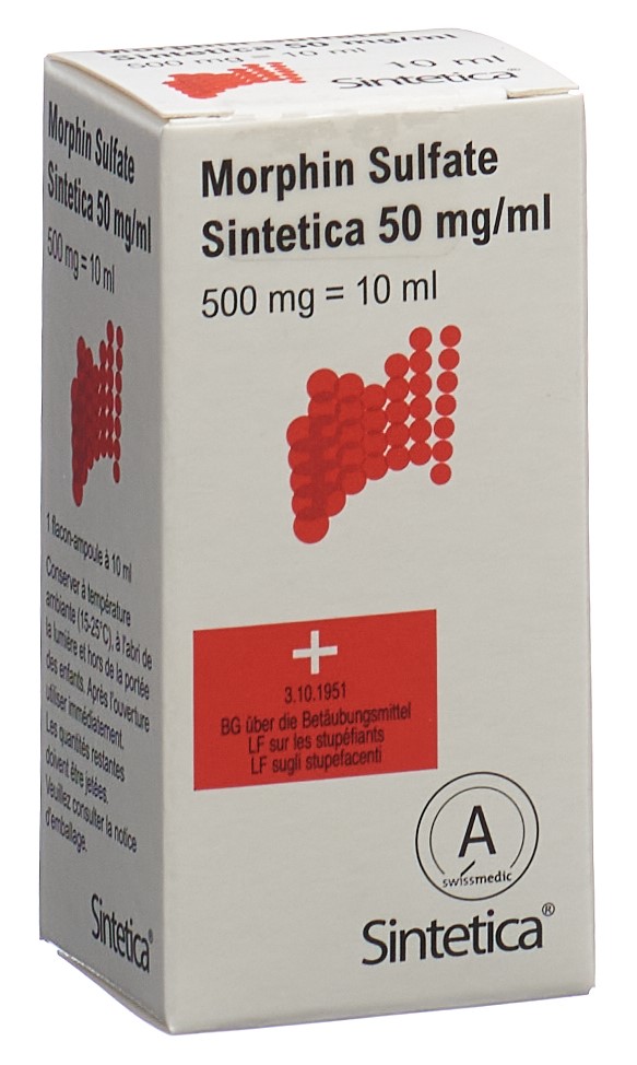 MORPHIN SULFATE Sintetica 500 mg/10ml, Hauptbild