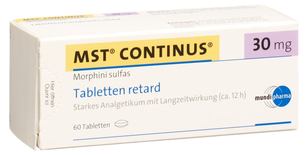MST CONTINUS Ret Tabl 30 mg Blist 60 Stk, Hauptbild