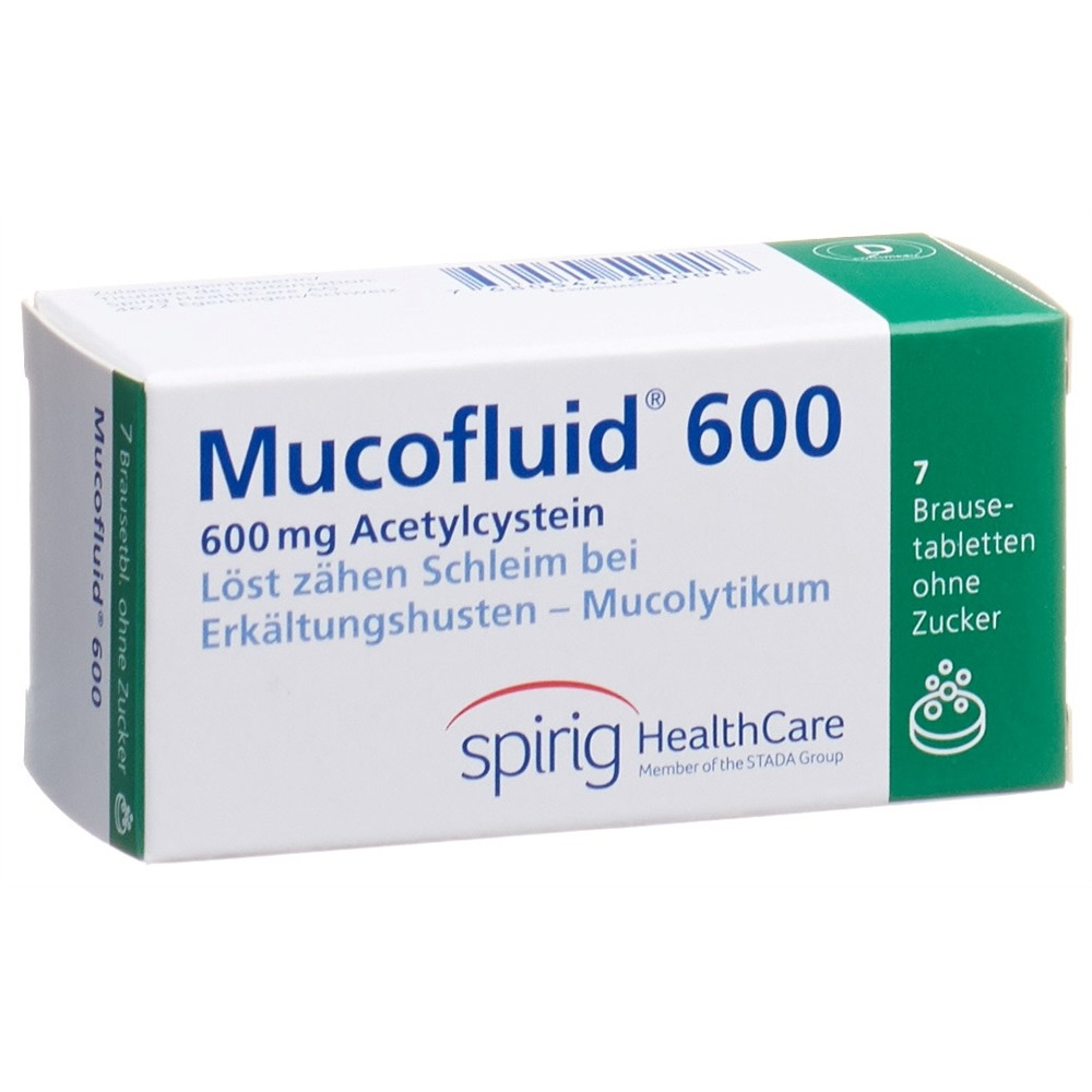 MUCOFLUID cpr eff 600 mg bte 7 pce, image principale