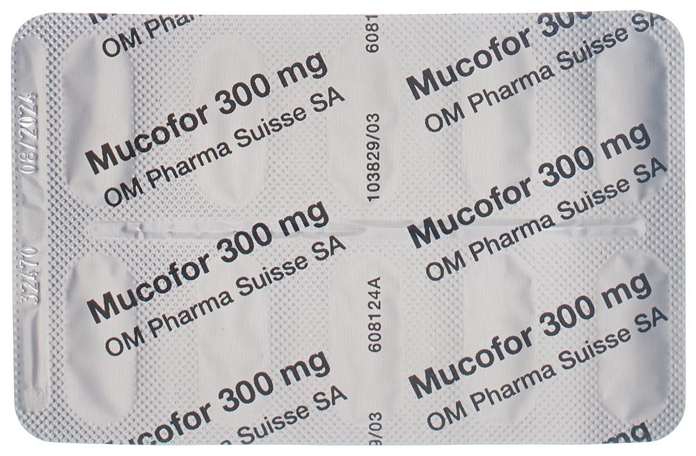 MUCOFOR caps 300 mg blist 20 pce, image 3 sur 3