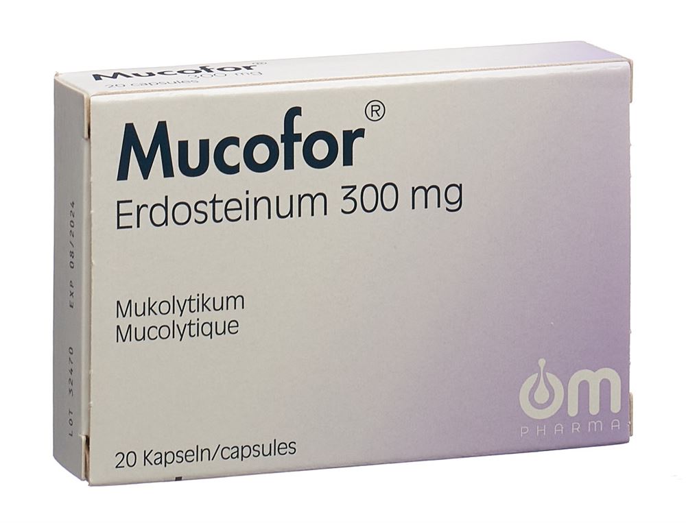 MUCOFOR caps 300 mg blist 20 pce, image principale