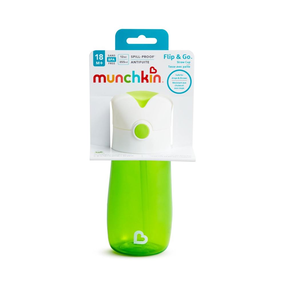 MUNCHKIN Flip & Go gourde avec paille, image principale