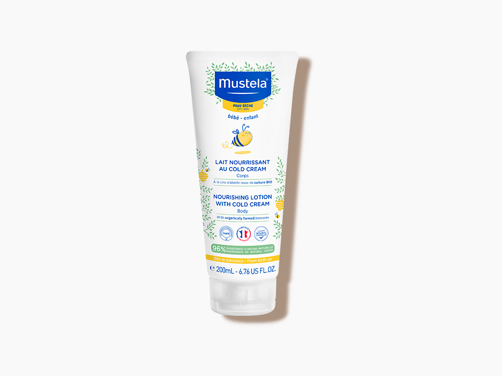 Mustela lait nourrissant corps au Cold Cream