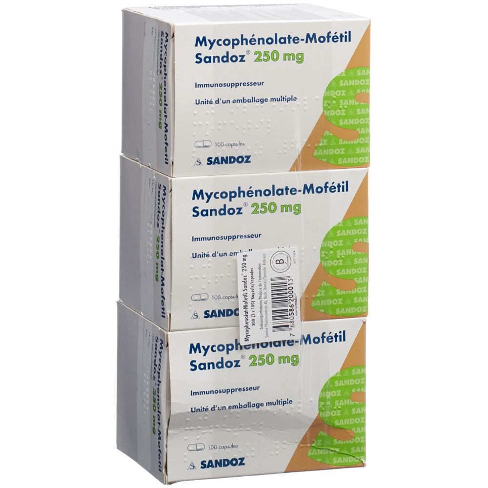 MYCOPHENOLAT MOFETIL Sandoz 250 mg, image 2 sur 2