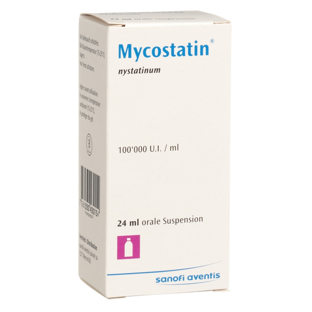 MYCOSTATIN Susp 100000 E/ml Fl 24 ml, Hauptbild