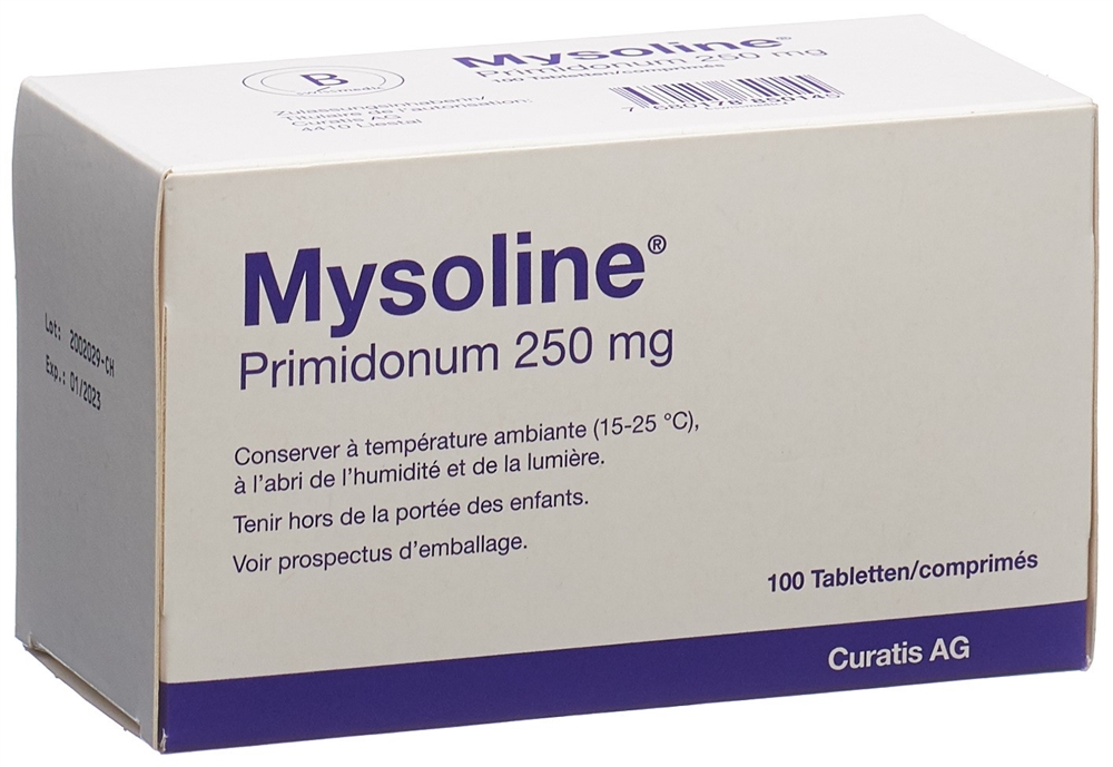 MYSOLINE cpr 250 mg blist 100 pce, image 2 sur 2