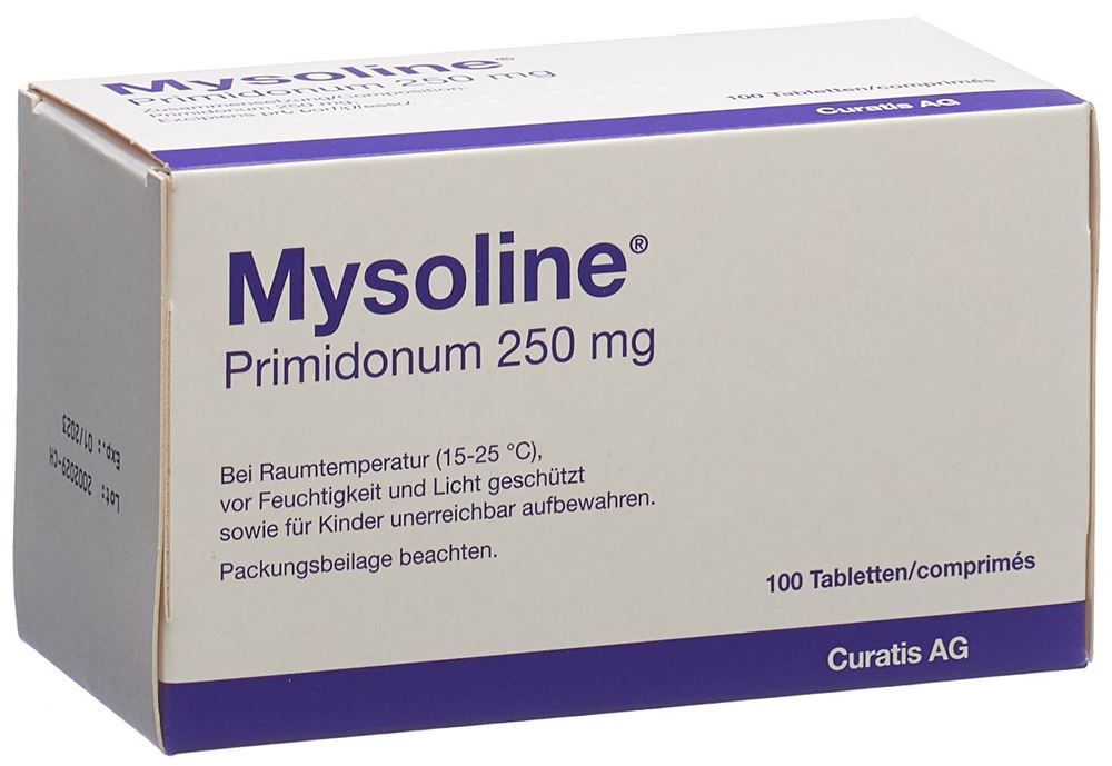 MYSOLINE cpr 250 mg blist 100 pce, image principale