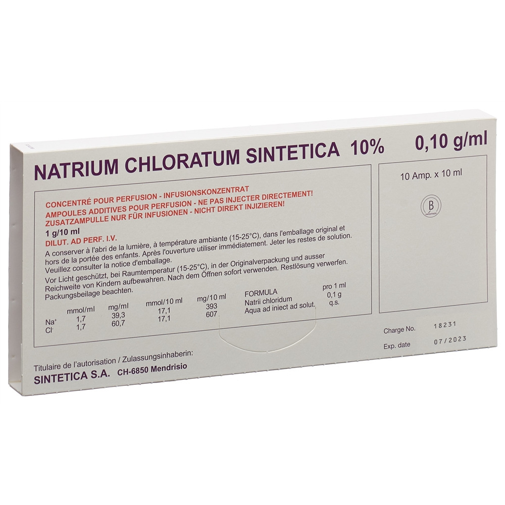 NACL Sintetica 10 %, image principale