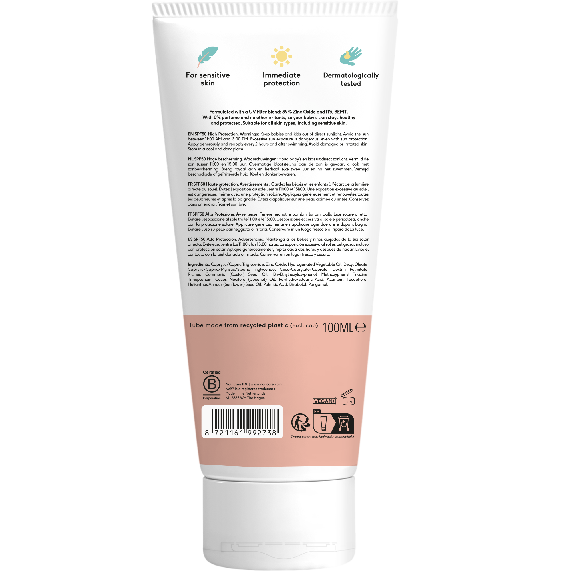 NAIF Baby & Kids Mineral crème solaire, image 2 sur 4