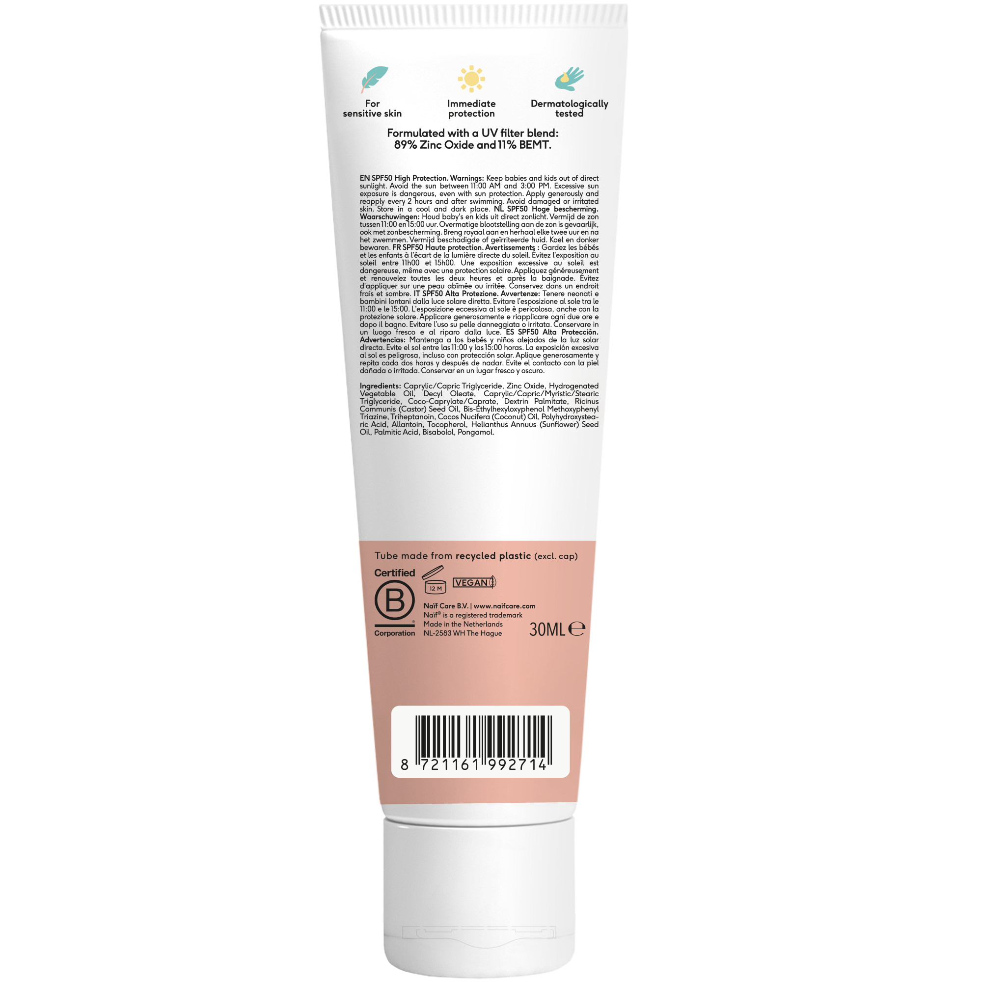 NAIF Baby & Kids Mineral crème solaire, image 2 sur 4