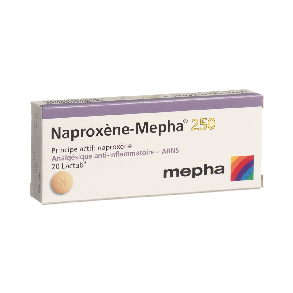 NAPROXENE Mepha 250 mg, image 2 sur 2