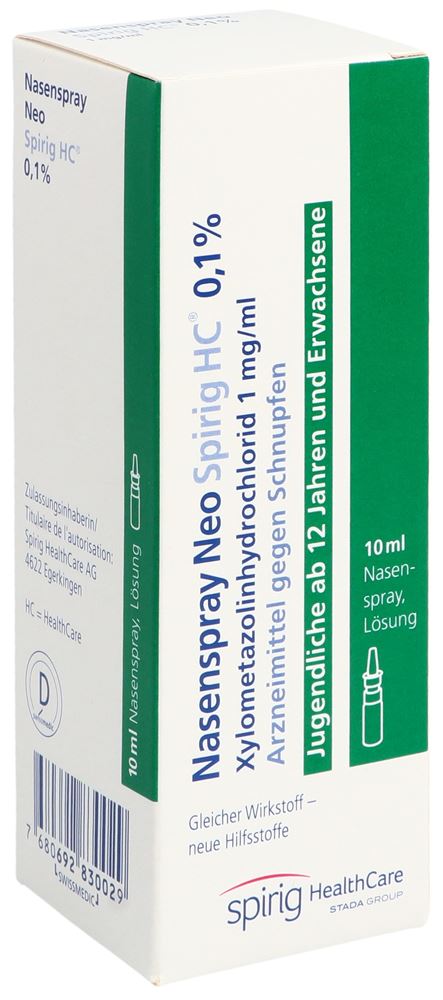 SPRAY NASAL NEO Spirig HC 0.1 %