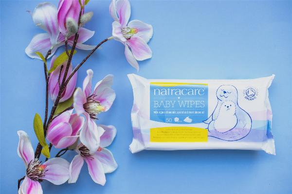 NATRACARE lingettes en coton biologique pour bébé, image 2 sur 2