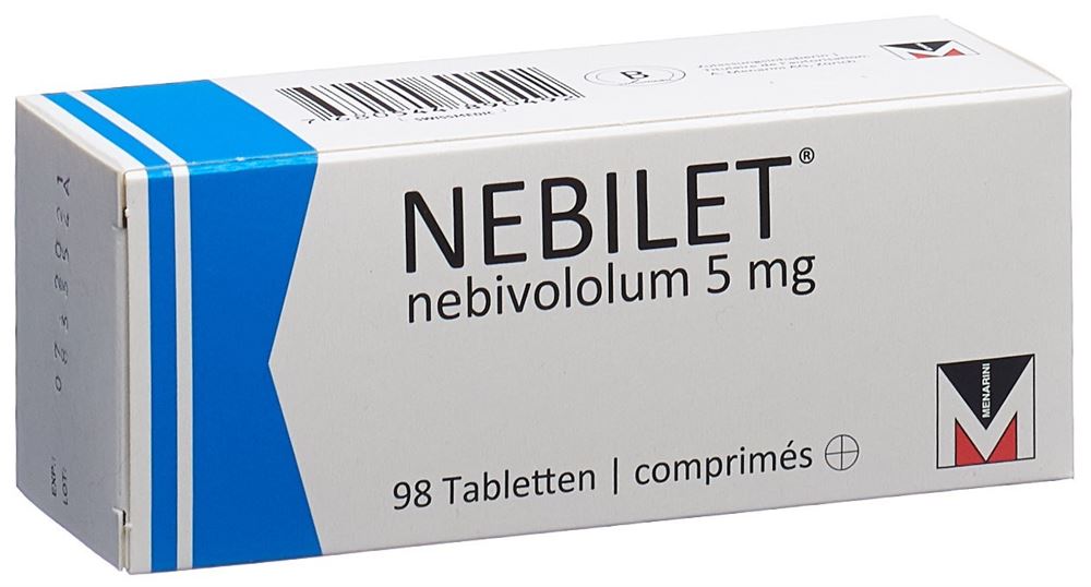NEBILET Tabl 5 mg Blist 98 Stk, Hauptbild