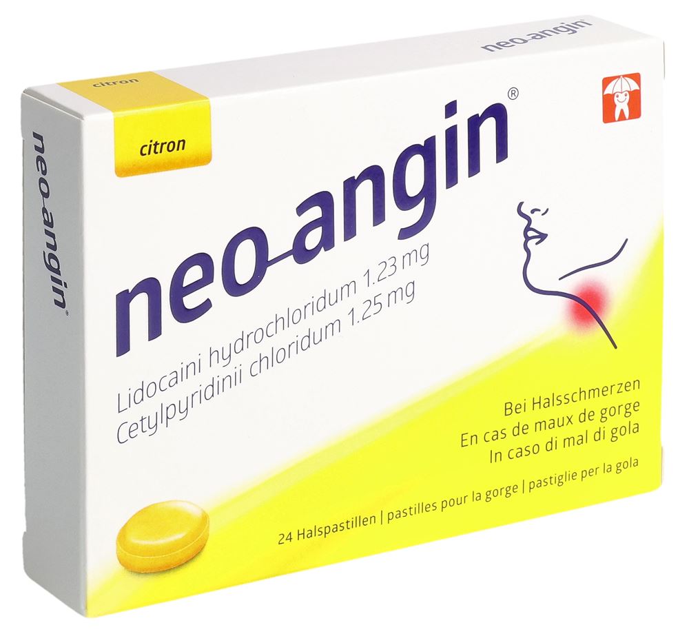 NEO-ANGIN Lutschtabl citron Blist 24 Stk, Hauptbild