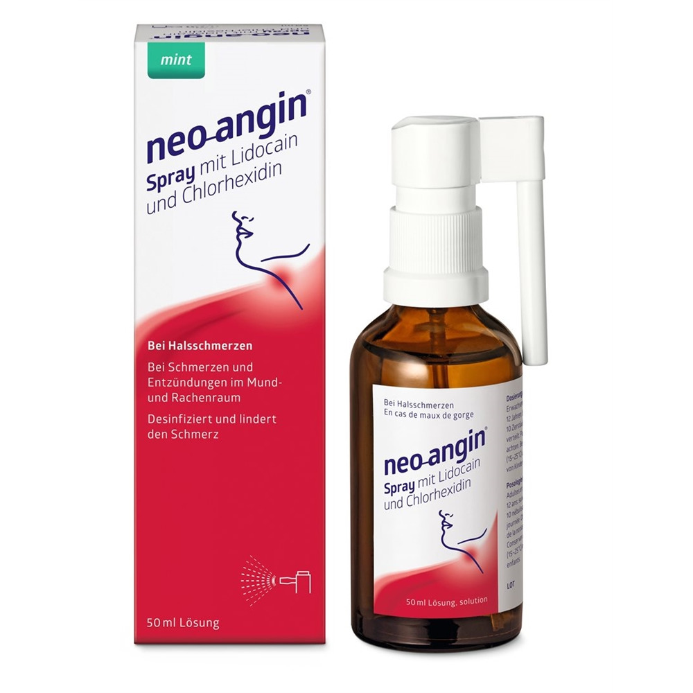 NEO-ANGIN spray avec lidocaïne et chlorhexidine 50 ml, image principale