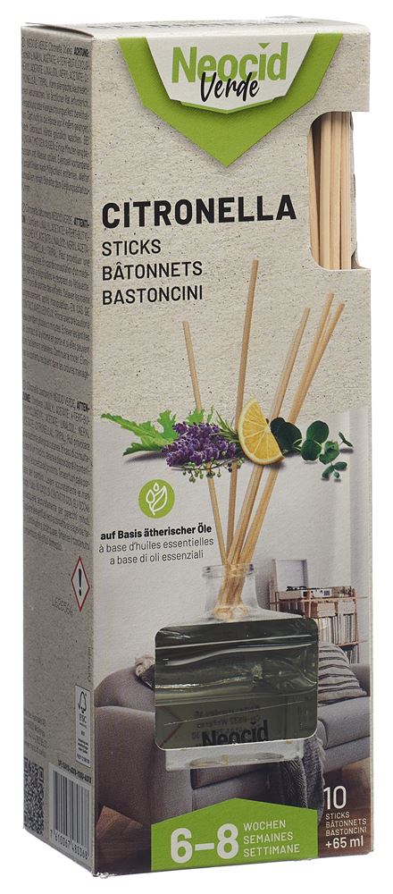 Neocid citronella 10 bâtonnets, image principale