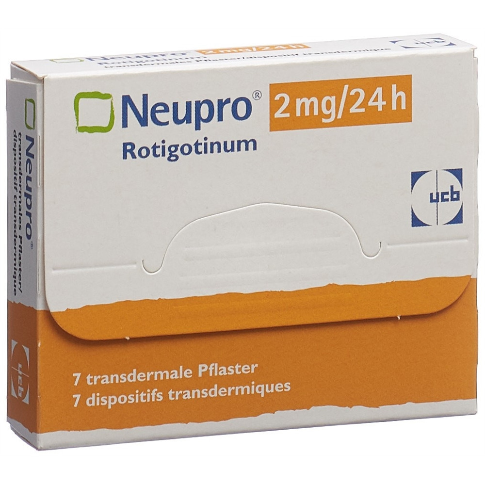 NEUPRO Matrixpfl 2 mg/24h Btl 7 Stk, Hauptbild