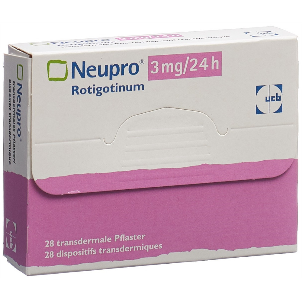 NEUPRO Matrixpfl 3 mg/24h Btl 28 Stk, Hauptbild