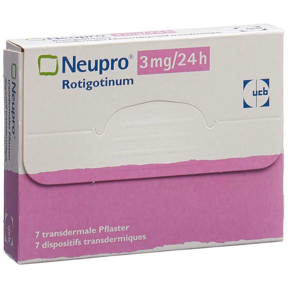 NEUPRO Matrixpfl 3 mg/24h Btl 7 Stk, Hauptbild