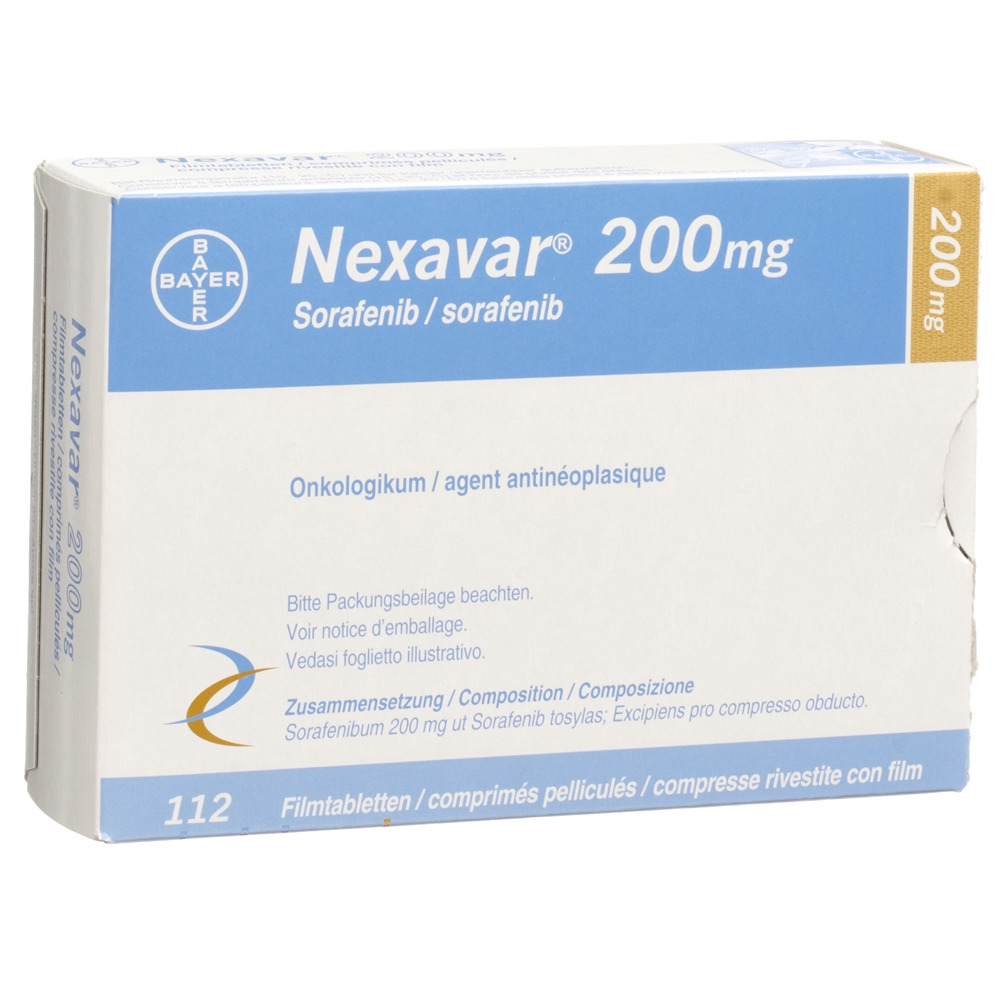 NEXAVAR cpr pell 200 mg blist 112 pce, image 2 sur 2