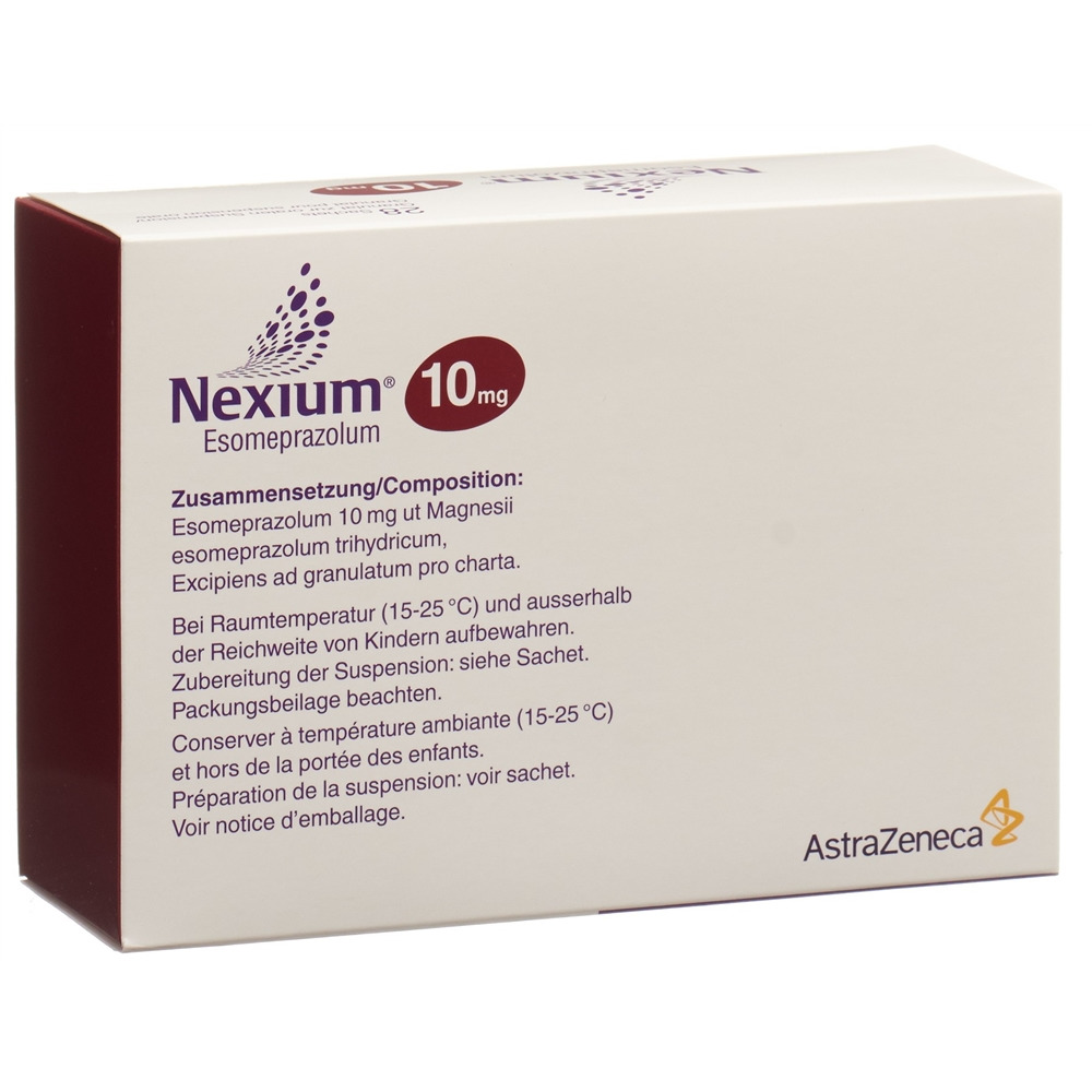 NEXIUM gran 10 mg pour suspension orale sach 28 pce, image 2 sur 2