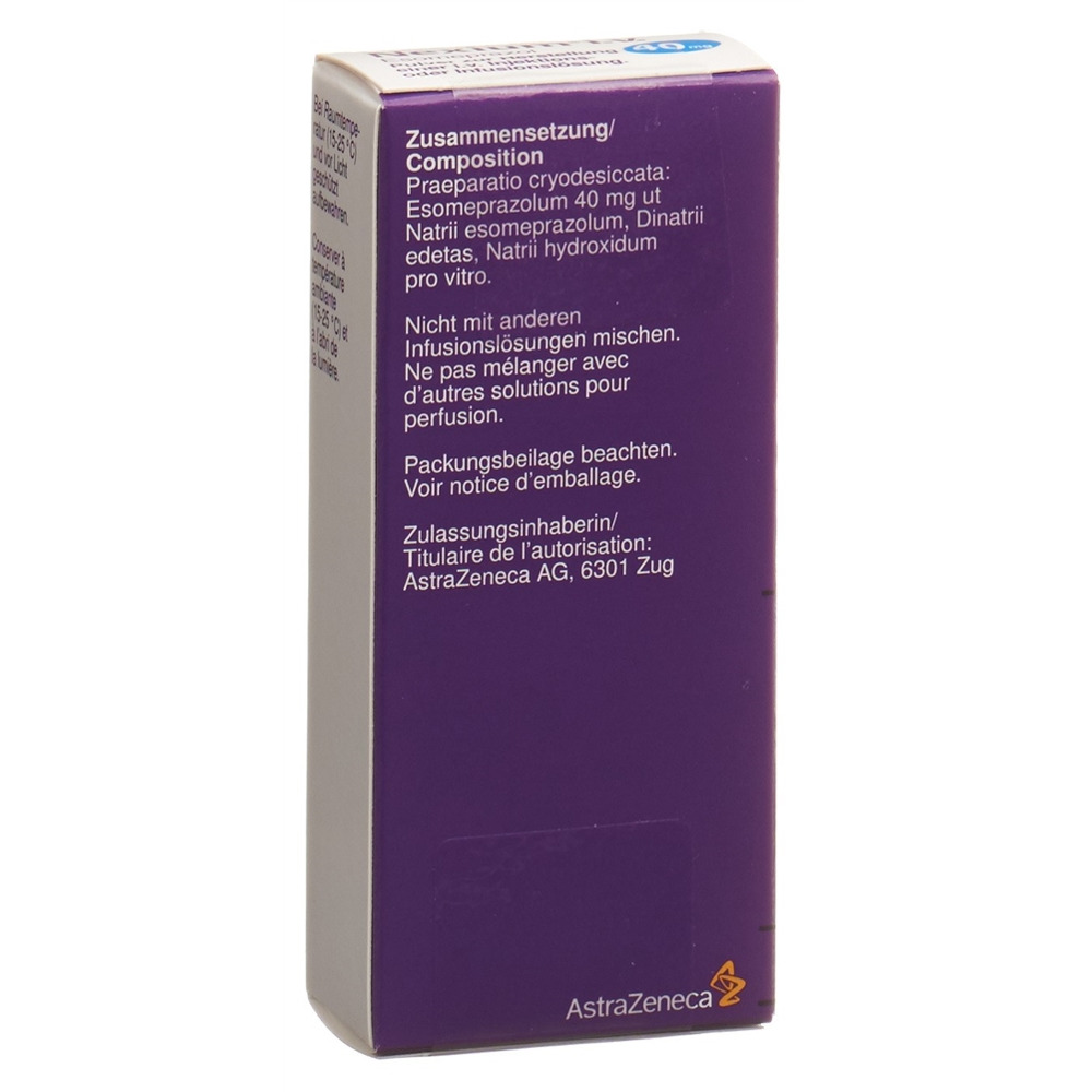 NEXIUM subst sèche 40 mg i.v. vial 1 pce, image 2 sur 2