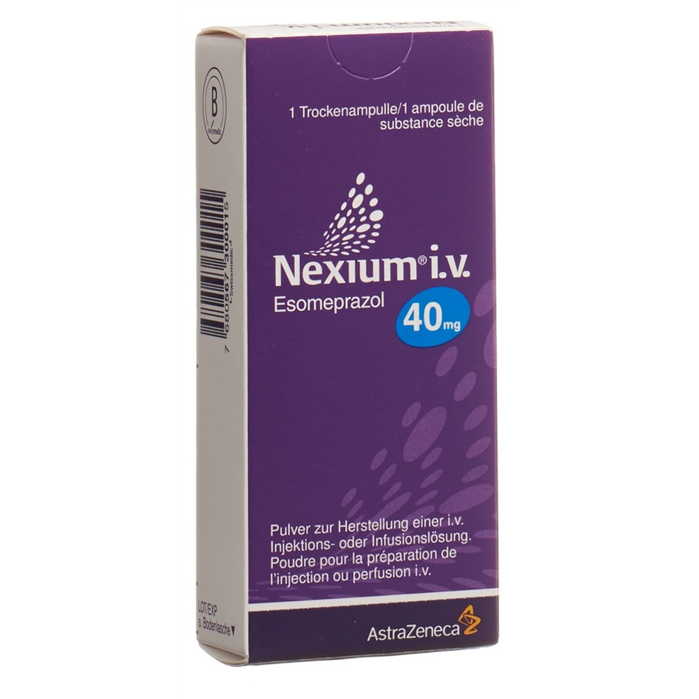 NEXIUM subst sèche 40 mg i.v. vial 1 pce, image principale