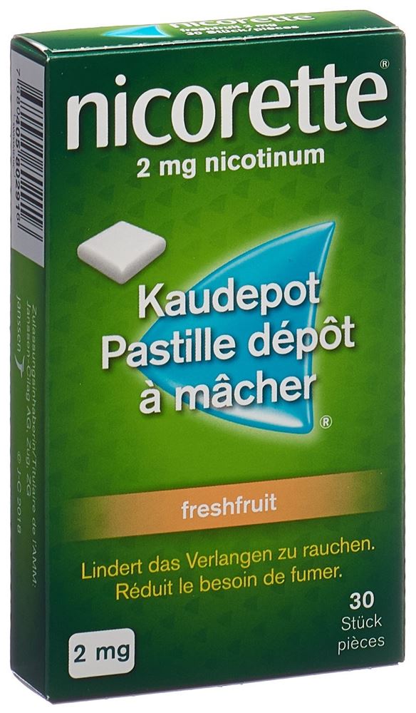 NICORETTE Freshfruit Kaudepots 2 mg