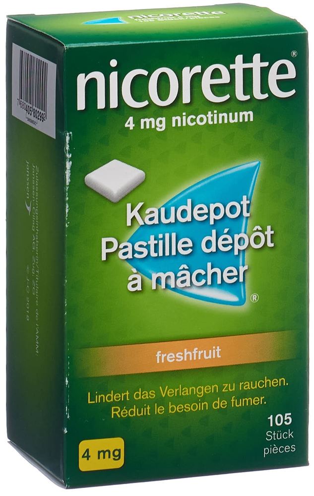 NICORETTE Freshfruit pastilles dépôt à mâcher 4 mg