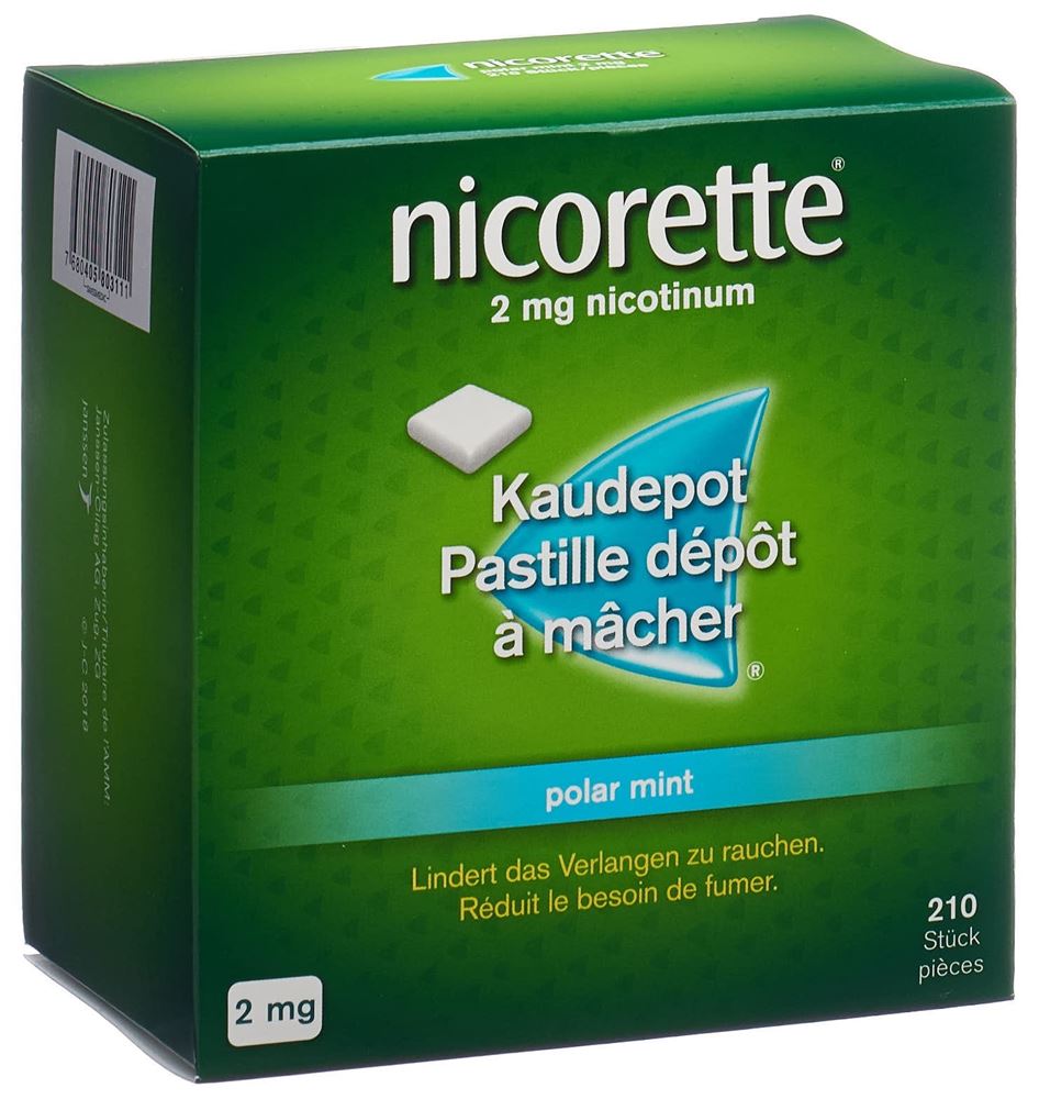 NICORETTE Polar Mint pastilles dépôt à mâcher 2 mg