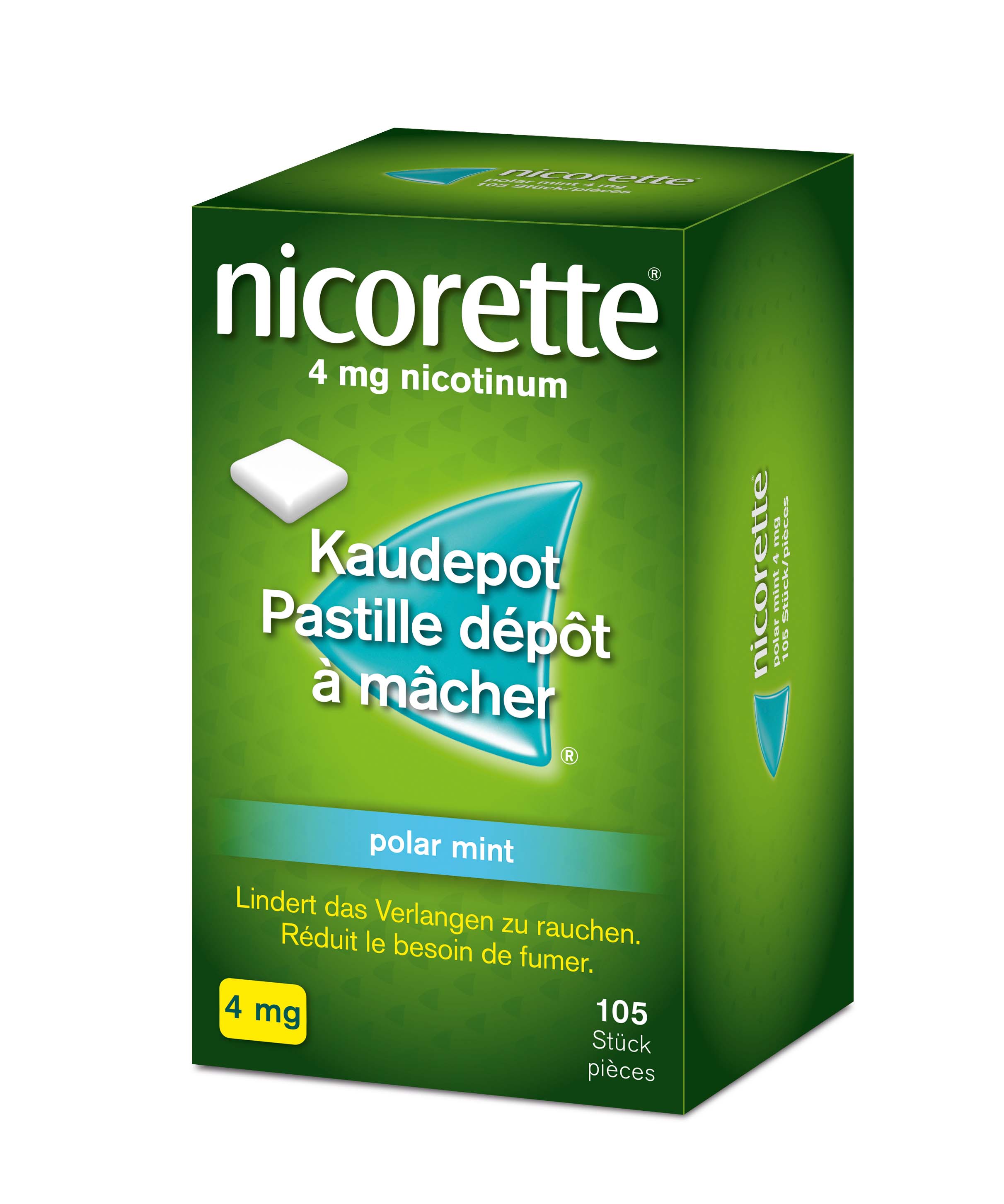 NICORETTE Polar Mint pastilles dépôt à mâcher 4 mg