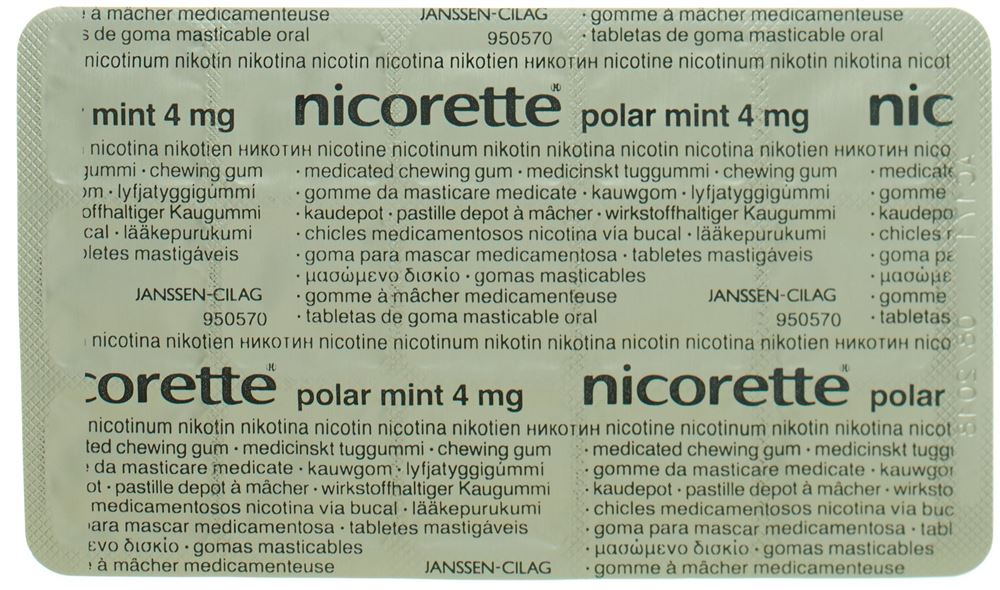 NICORETTE Polar Mint pastilles dépôt à mâcher 4 mg, image 2 sur 3