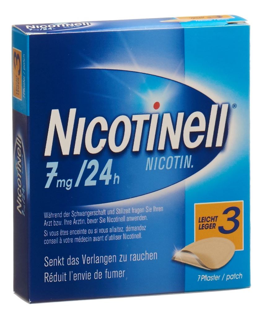 NICOTINELL 3 leicht 7 mg/24h, Hauptbild