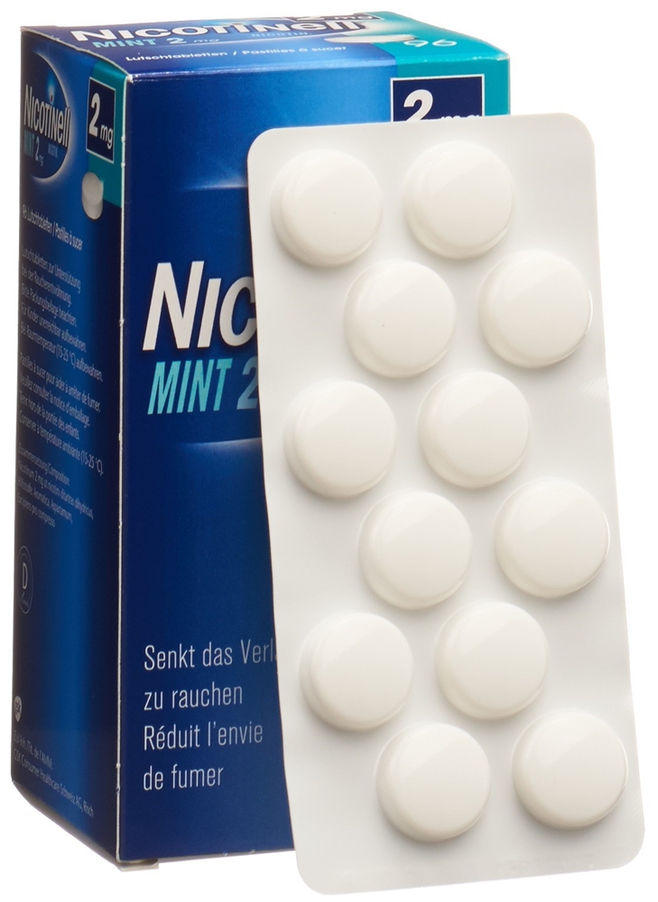 NICOTINELL cpr sucer 2 mg mint blist 96 pce, image 3 sur 4