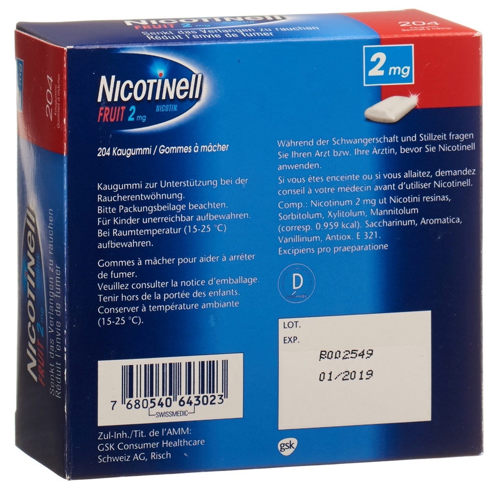 NICOTINELL Gum 2 mg, image 4 sur 4