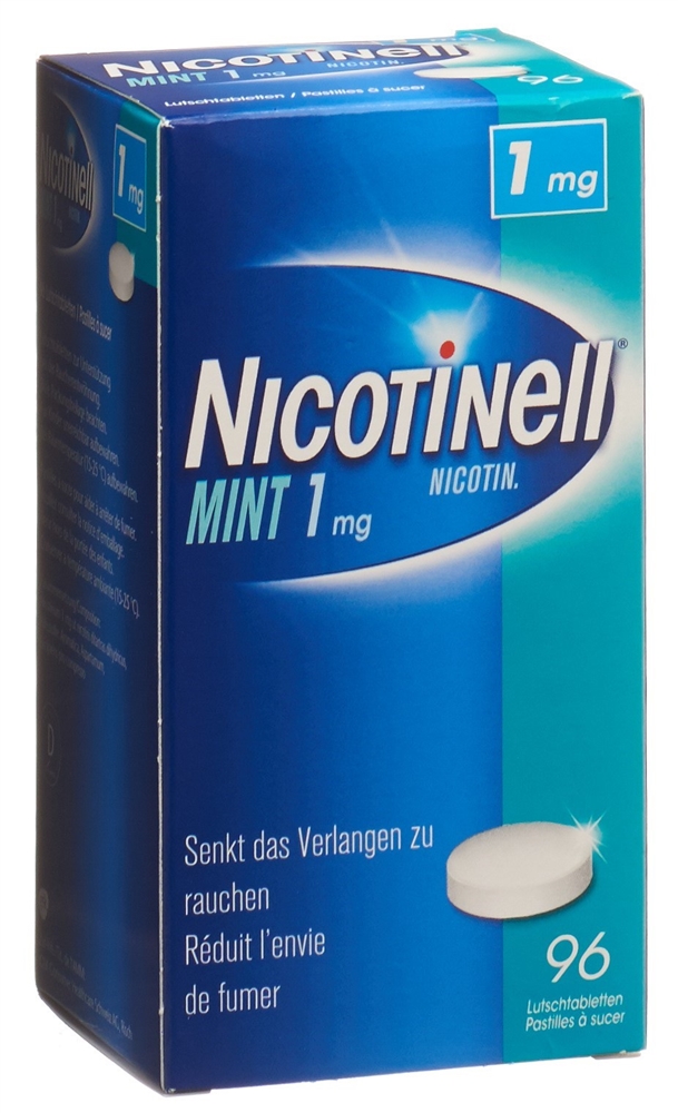 NICOTINELL Lutschtabl 1 mg mint Blist 96 Stk, Bild 4 von 4