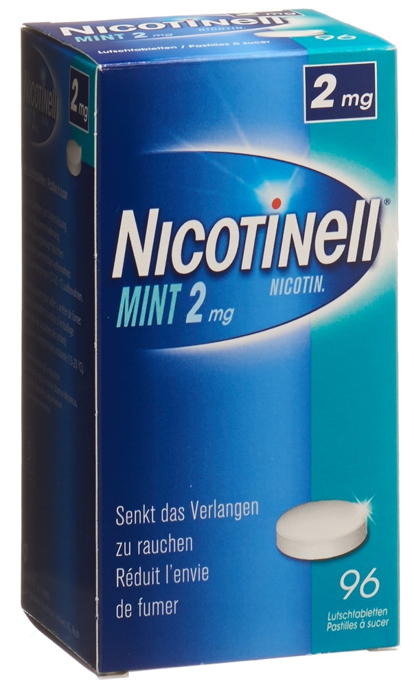 NICOTINELL Lutschtabl 2 mg mint Blist 96 Stk, Bild 4 von 4