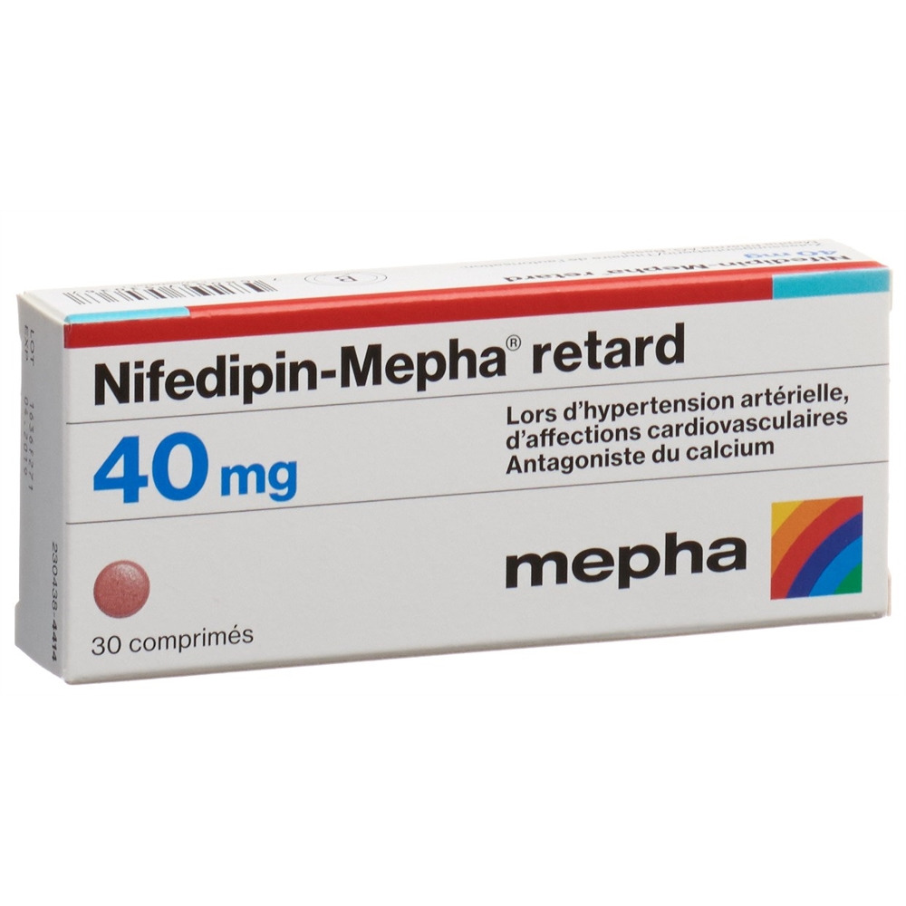 NIFEDIPINE Mepha 40 mg, image 2 sur 2