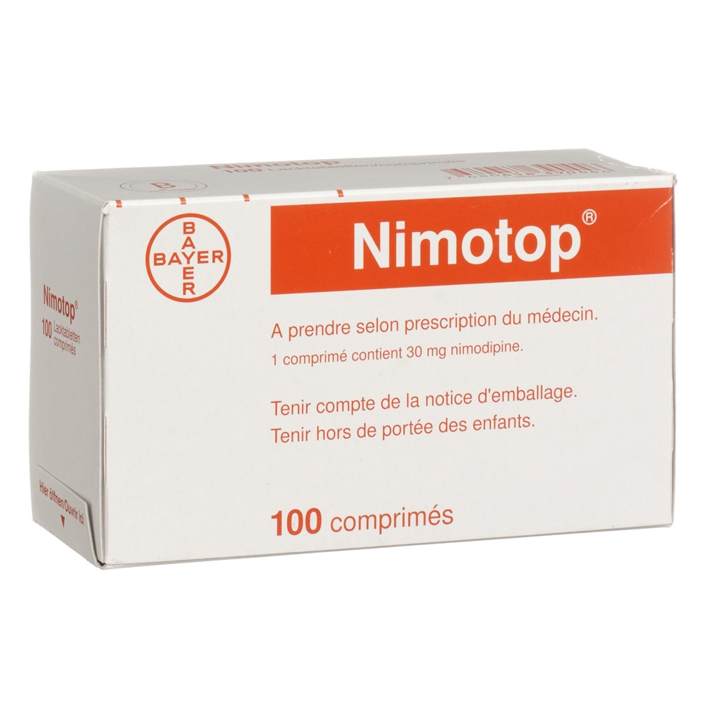 NIMOTOP cpr pell 30 mg blist 100 pce, image 2 sur 2