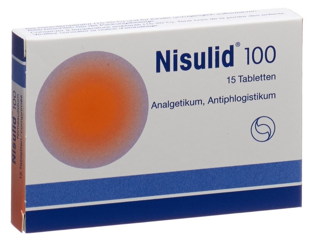 NISULID cpr 100 mg blist 15 pce, image principale