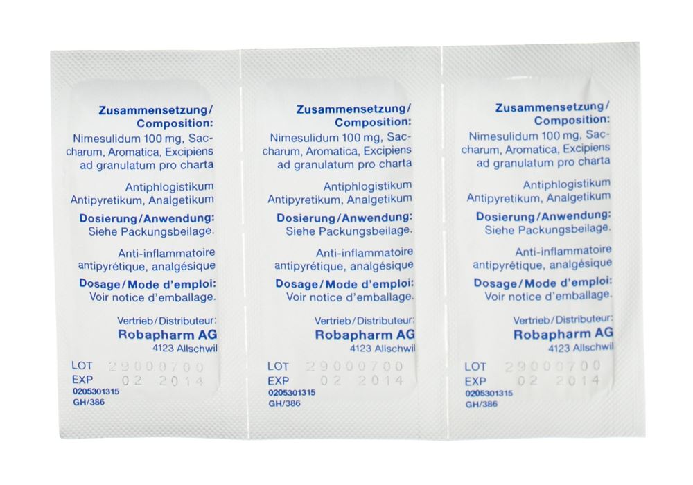 NISULID Gran 100 mg Btl 15 Stk, Bild 2 von 3