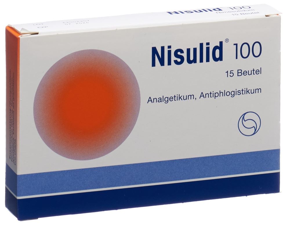 NISULID gran 100 mg sach 15 pce, image principale