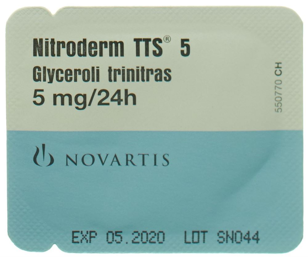 NITRODERM TTS 5 mg/24h sach 10 pce, image principale