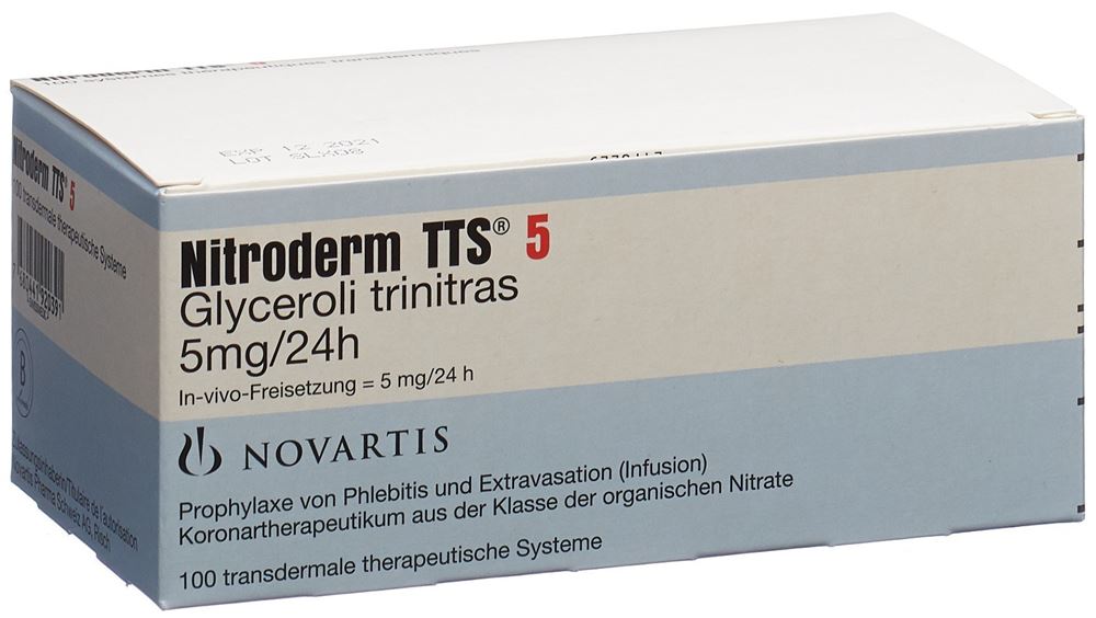 NITRODERM TTS 5 mg/24h sach 100 pce, image principale