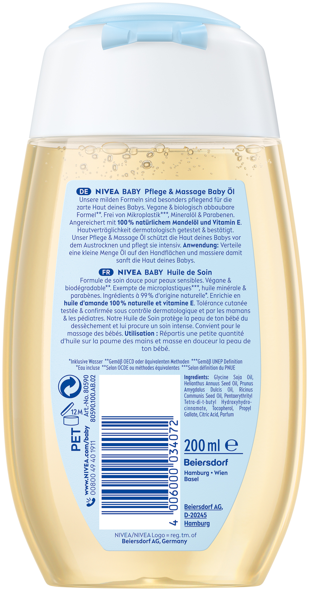 Nivea BABY huile de soin, image 2 sur 2