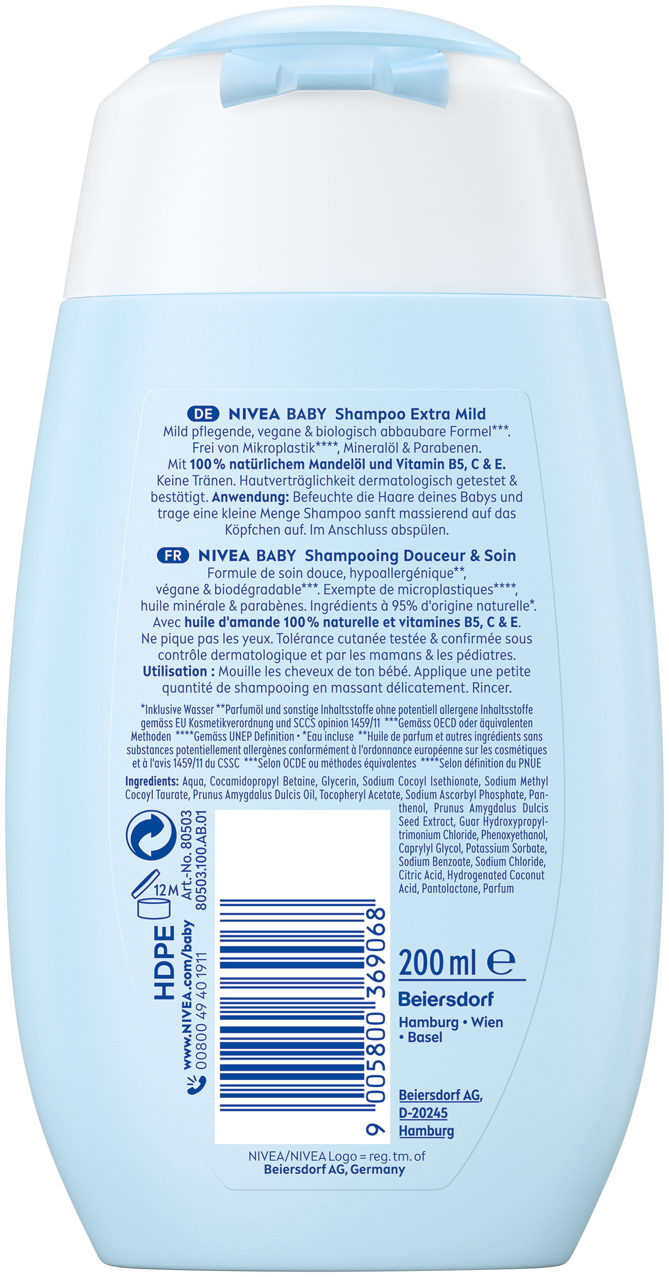 Nivea BABY shampooing, image 2 sur 2