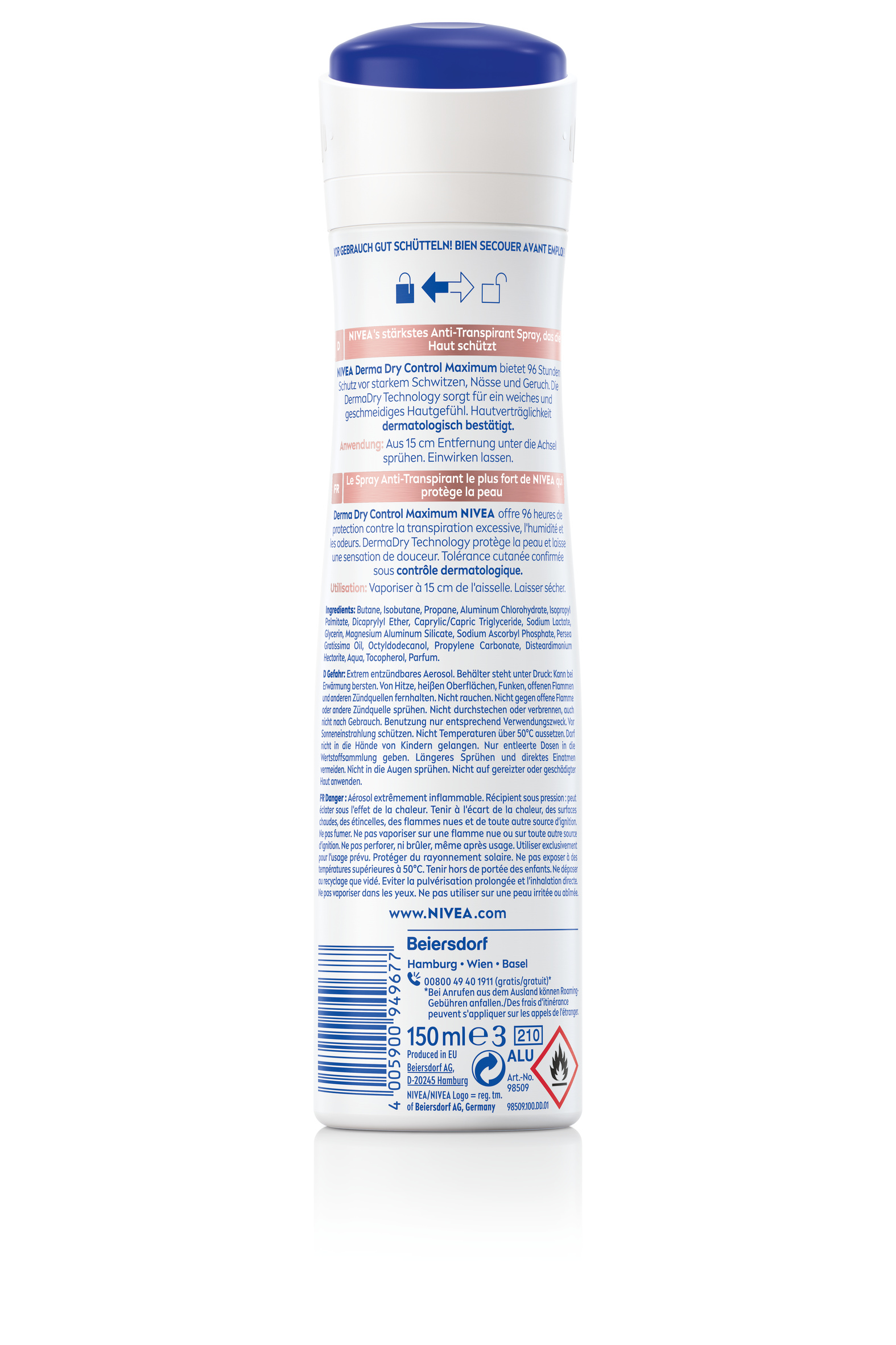 Nivea Deo Derma Dry Control Maximum, Bild 2 von 2