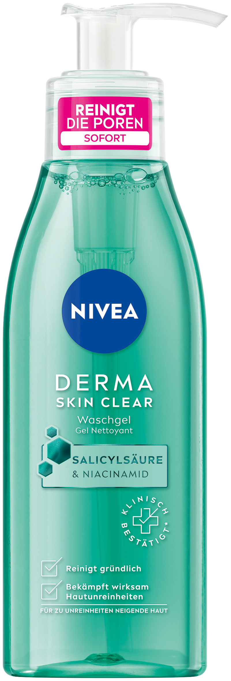 Nivea Derma Skin Clear Gel Nettoyant, image principale